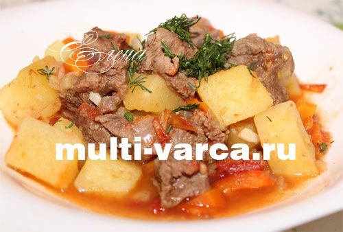 Печеня з яловичини в мультиварці